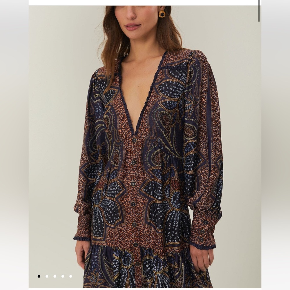 NWT FARM RIO Elegant Glam Floral Mini Dress